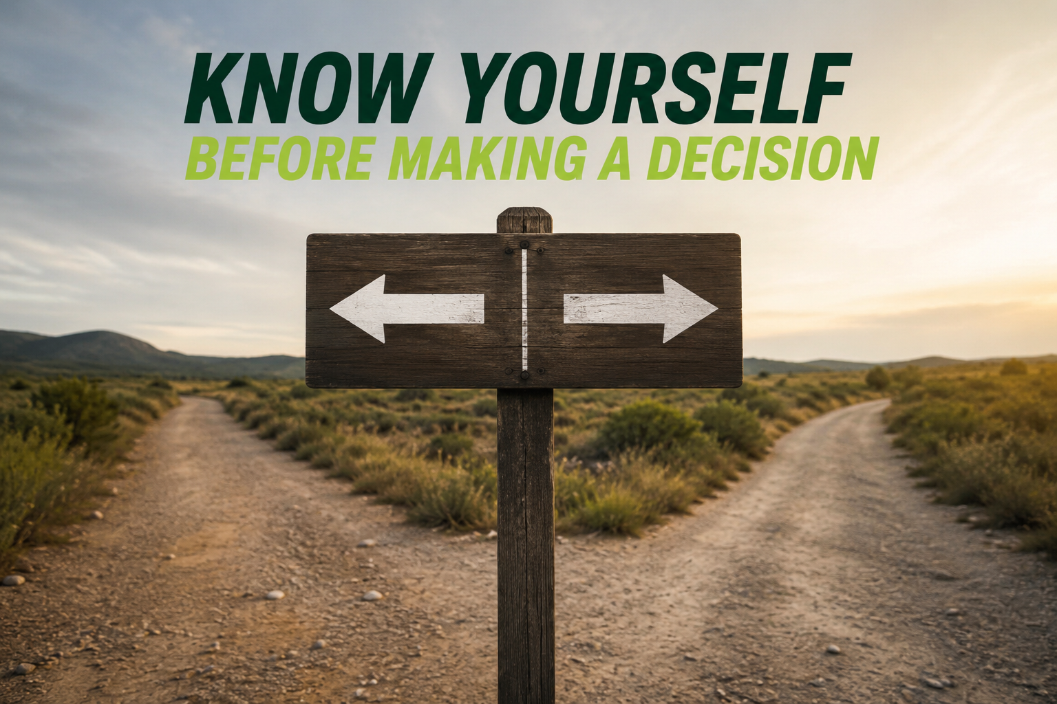 Know Yourself Before Choosing Your Future